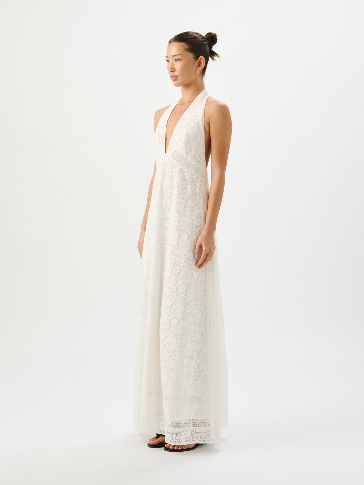 Kasey Halter Dress Paisley Lace