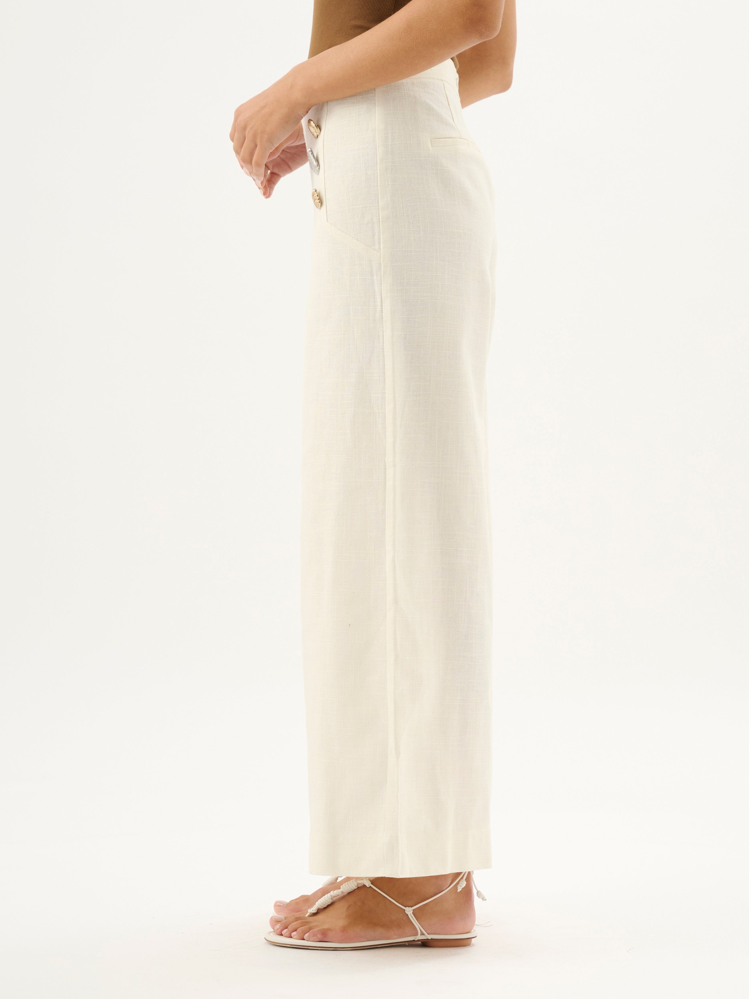 WAVERLY PANT | ECRU