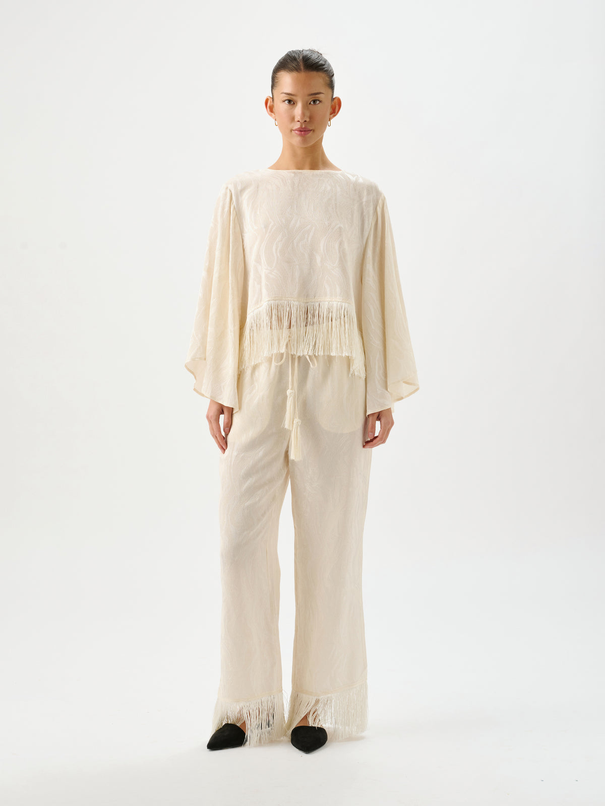 Vali Jacquard Pant Ivory