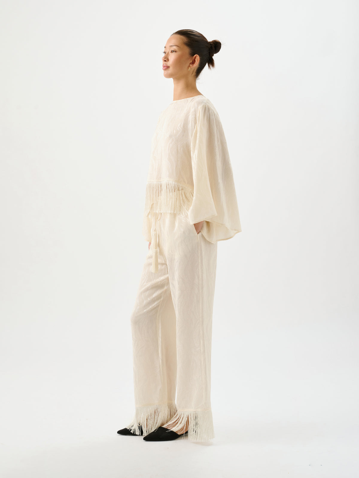 Vali Jacquard Pant Ivory