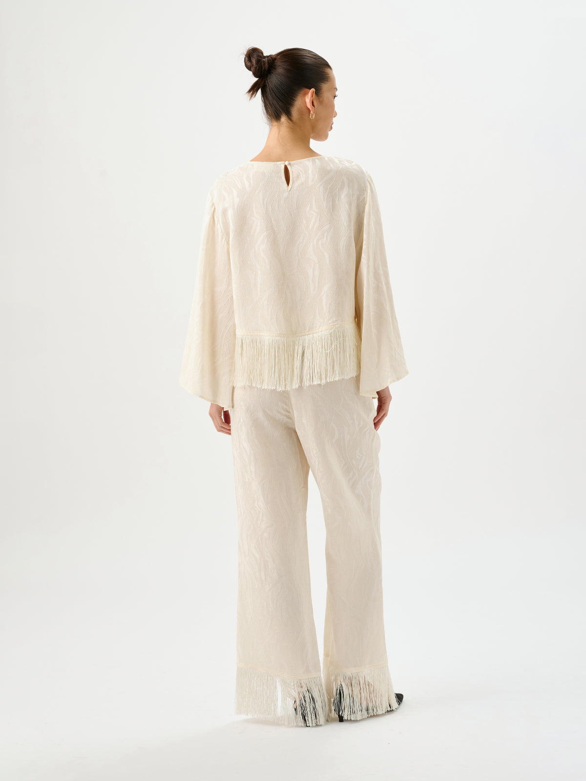 Vali Jacquard Top Ivory