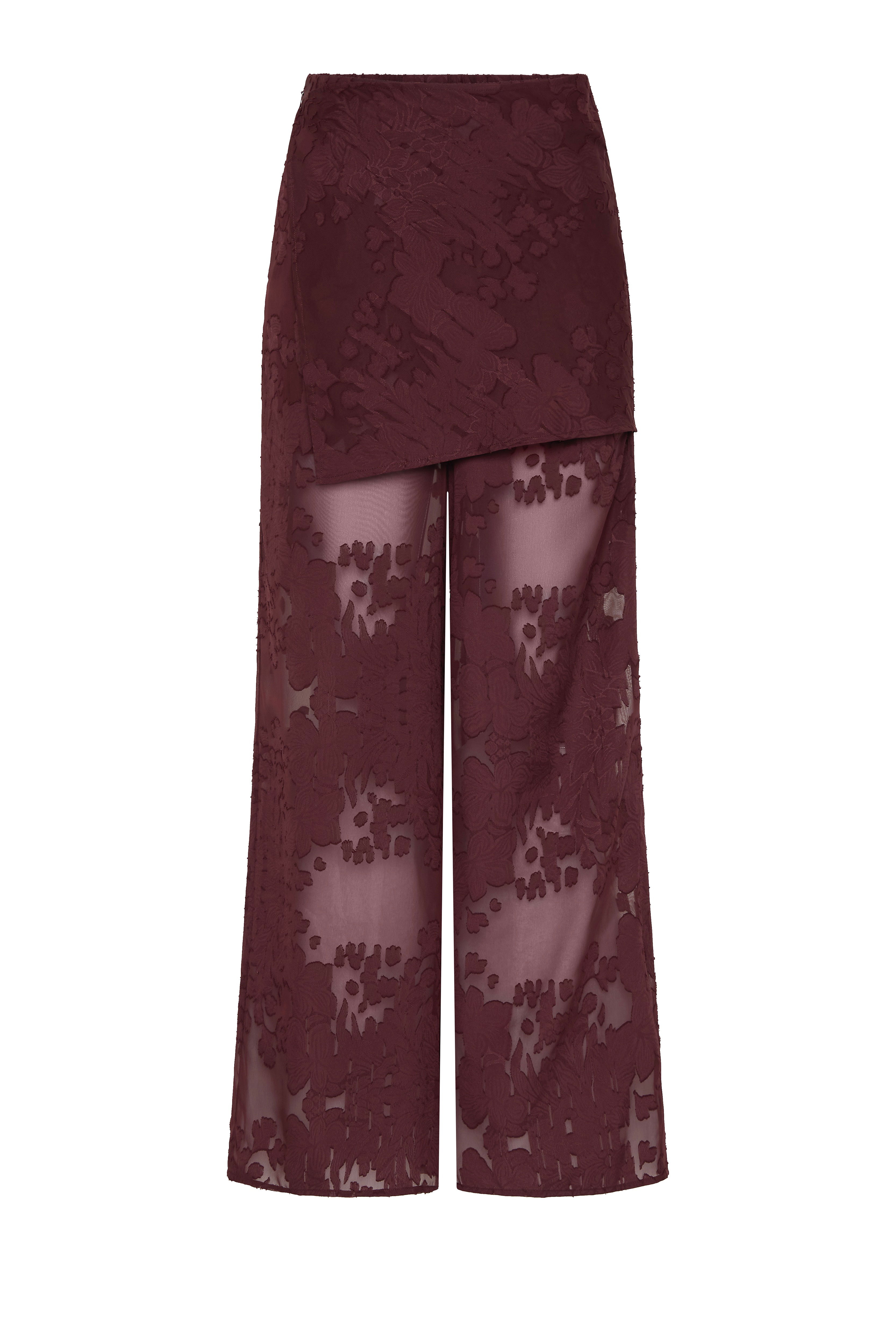 Tallow Pant Mulburry Jacquard